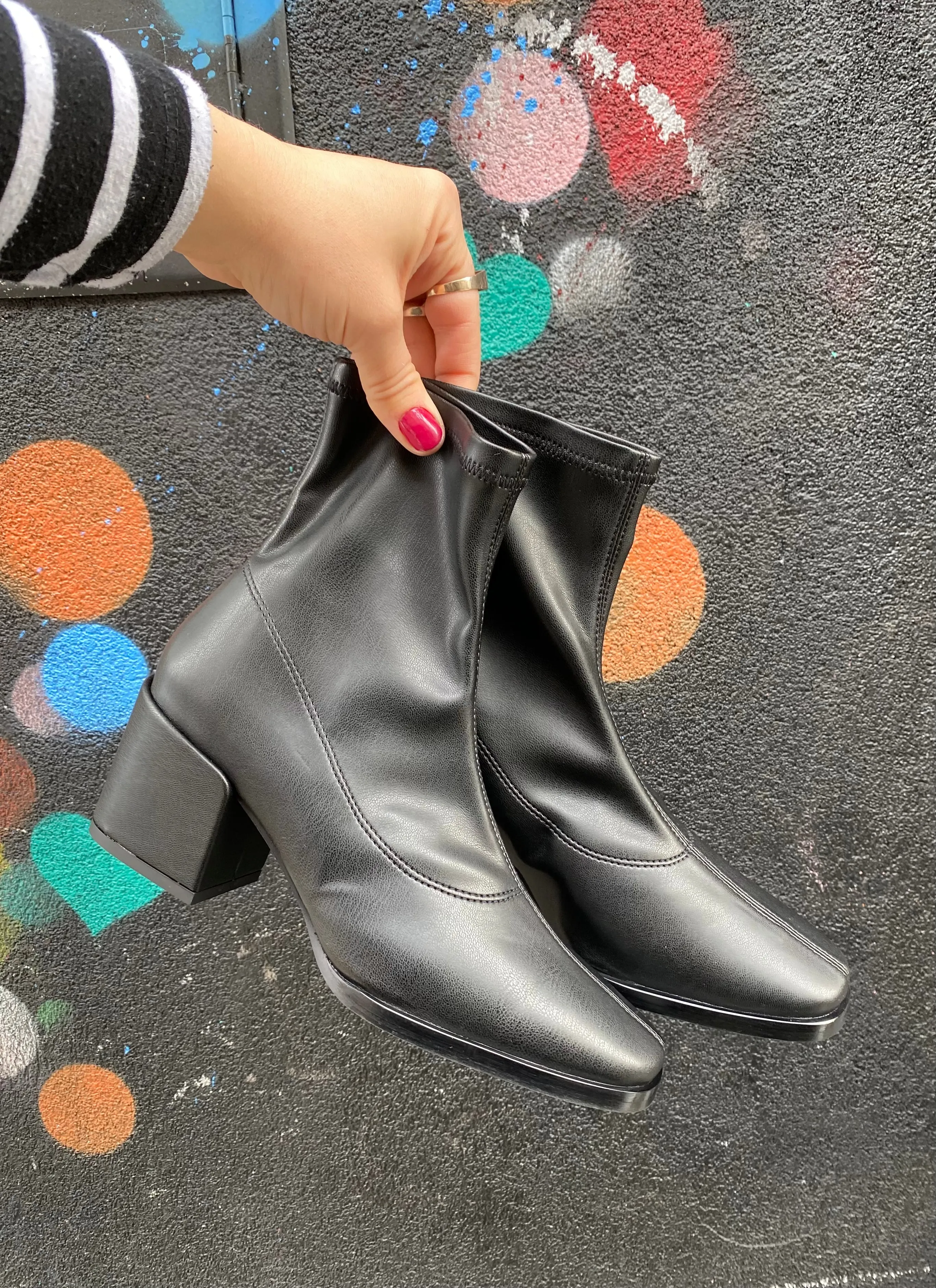 Talia Stretch Boot in Black from Novacas