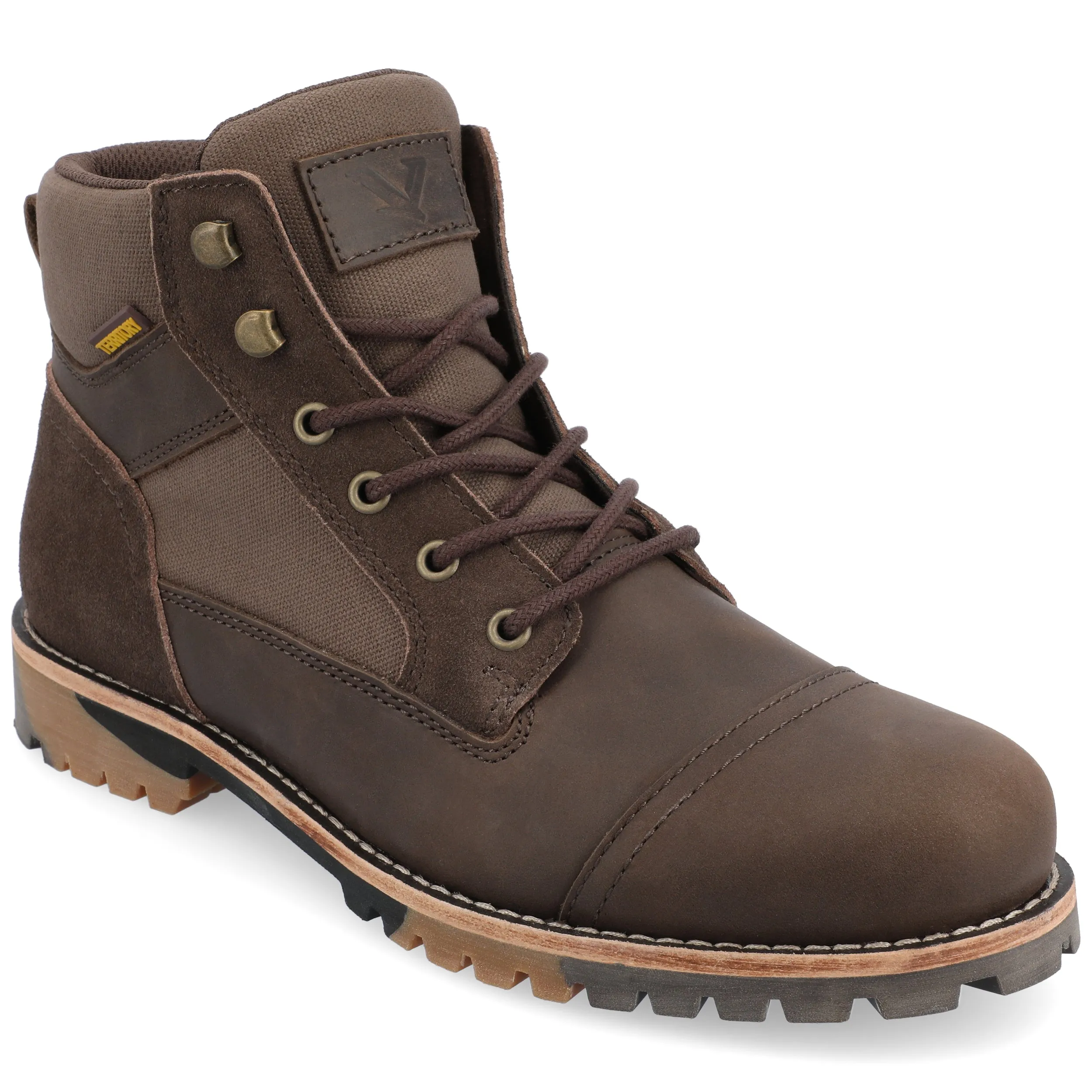 Territory Brute Water Resistant Cap Toe Lace-up Boot