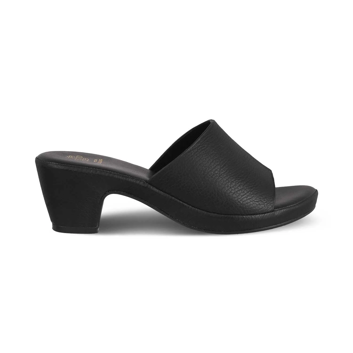 The Brixy Black Women's Casual Block Heel Sandals Tresmode
