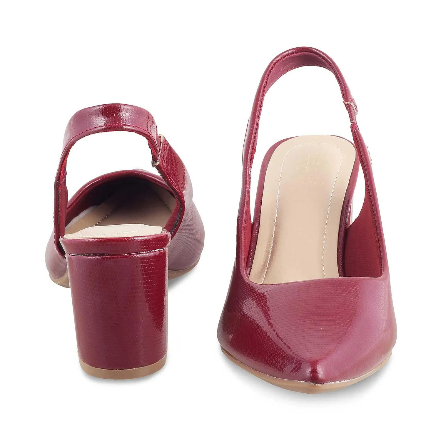 The Edmonton Wine Women's Dress Slingback Pumps Tresmode