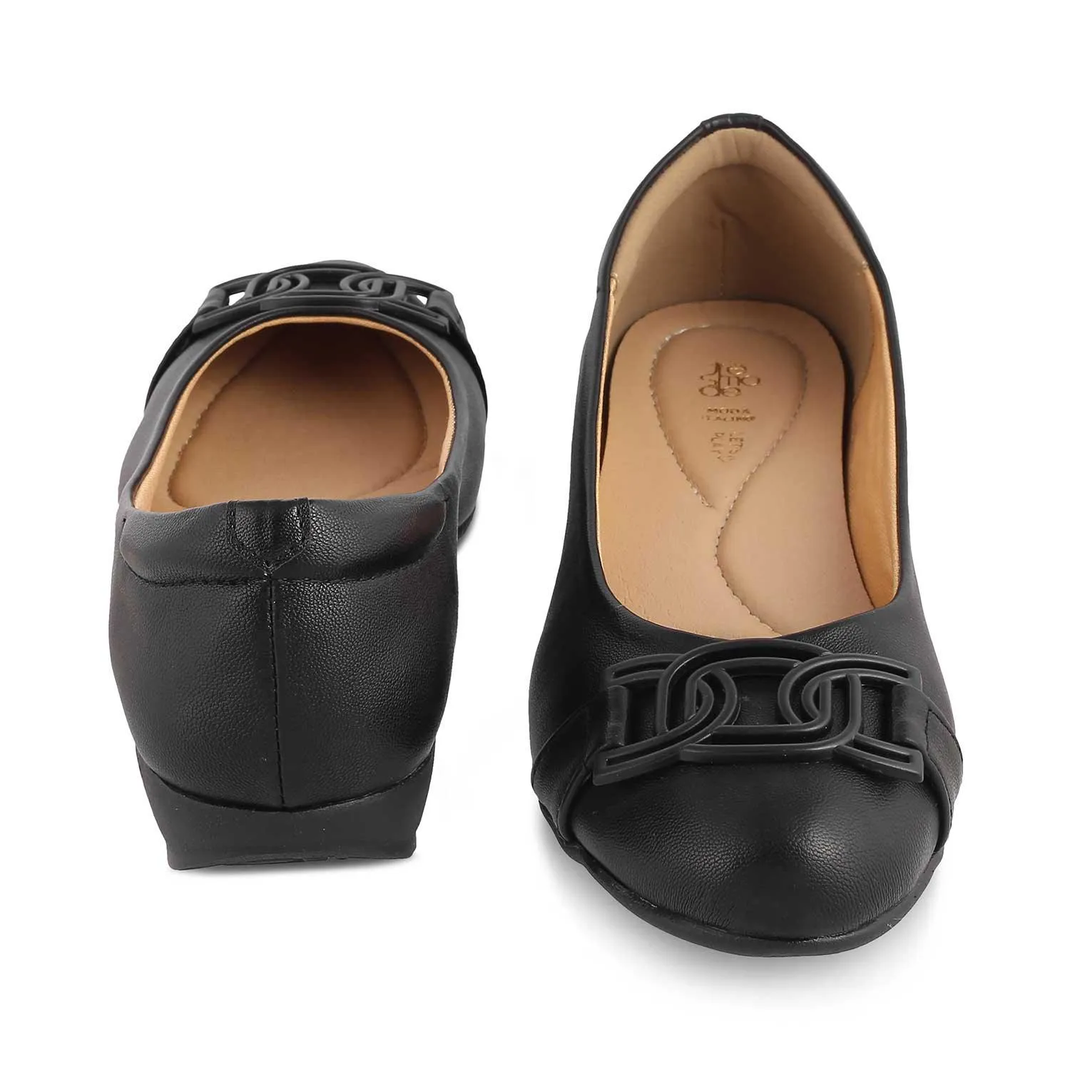 The Geo Black Women's Dress Ballerinas Tresmode