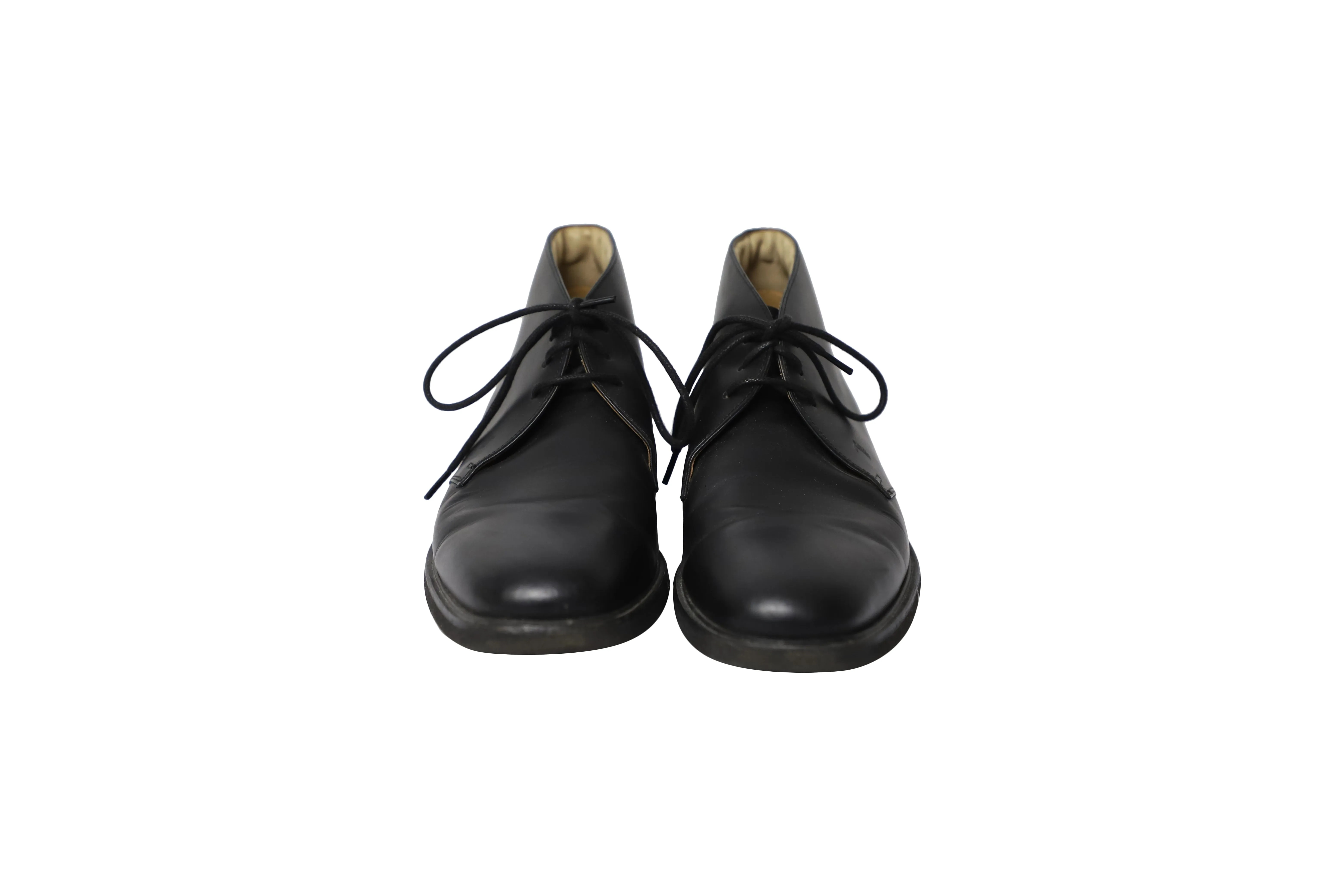 Tod's Desert Boots in Black Calfskin Leather
