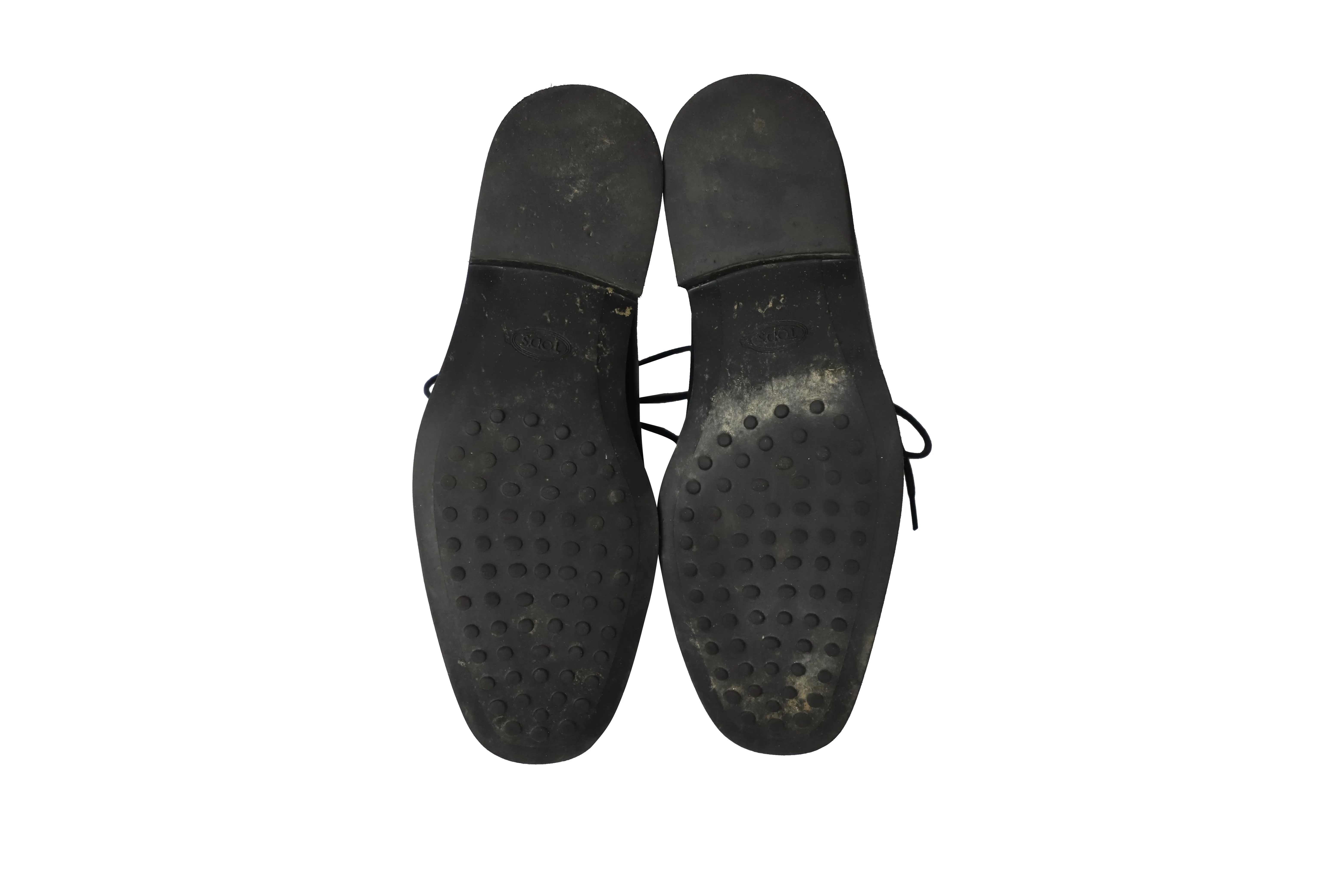 Tod's Desert Boots in Black Calfskin Leather