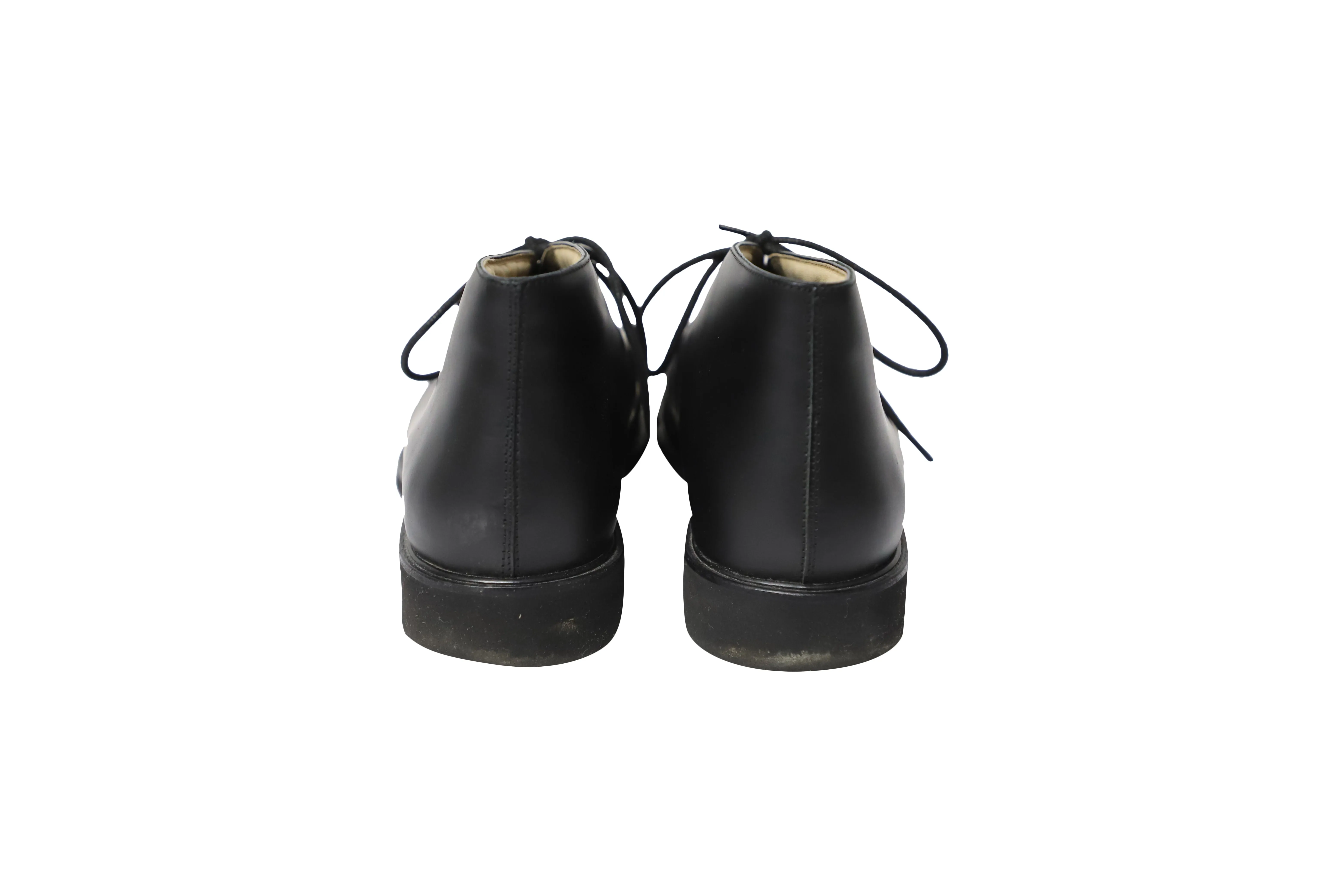 Tod's Desert Boots in Black Calfskin Leather