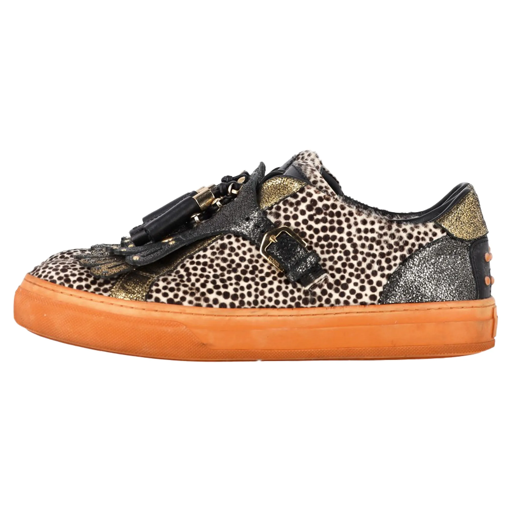 Tod's Fringed Sneakers in Multicolor Leather