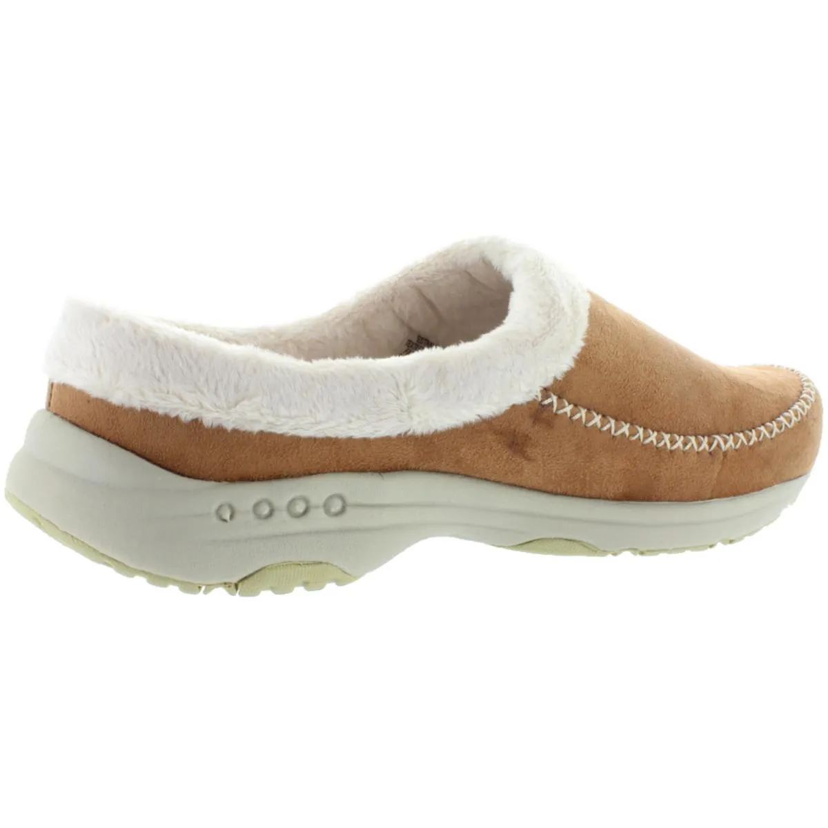 Travel Slip 2 Womens Faux Fur Lined Slip On Mule Slippers