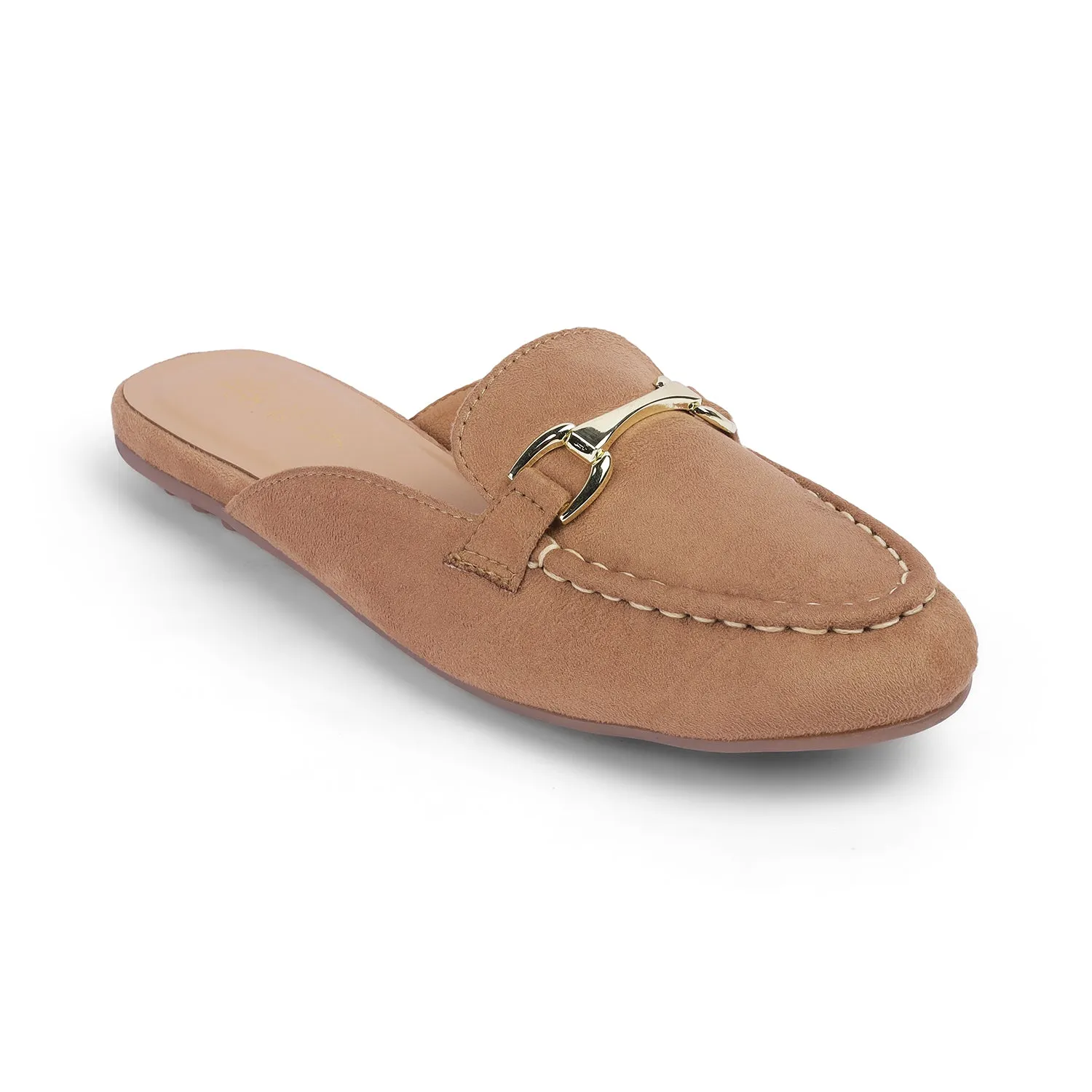 Tresmode Aflip Beige Women's Dress Mules