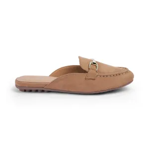 Tresmode Aflip Beige Women's Dress Mules