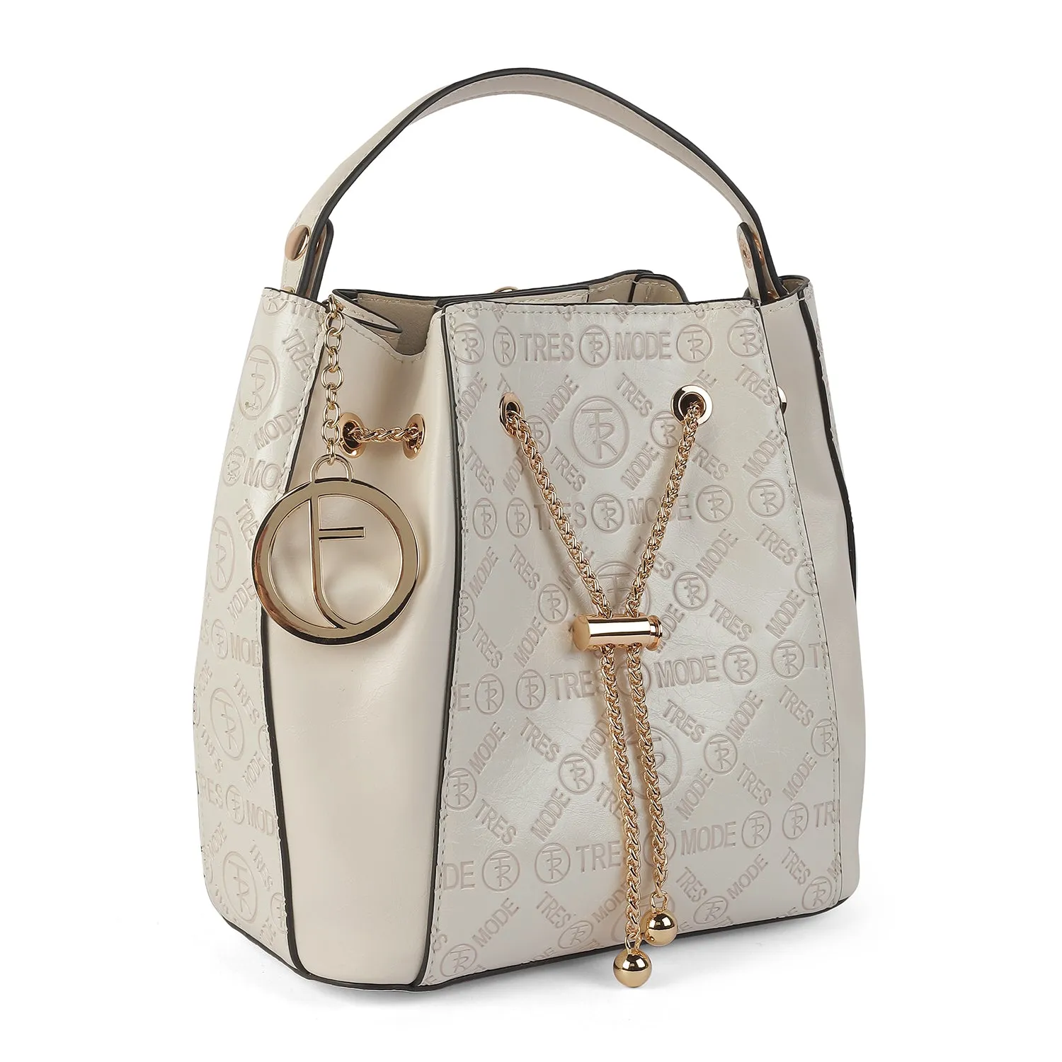 Tresmode Bucket Beige Women's Handbag