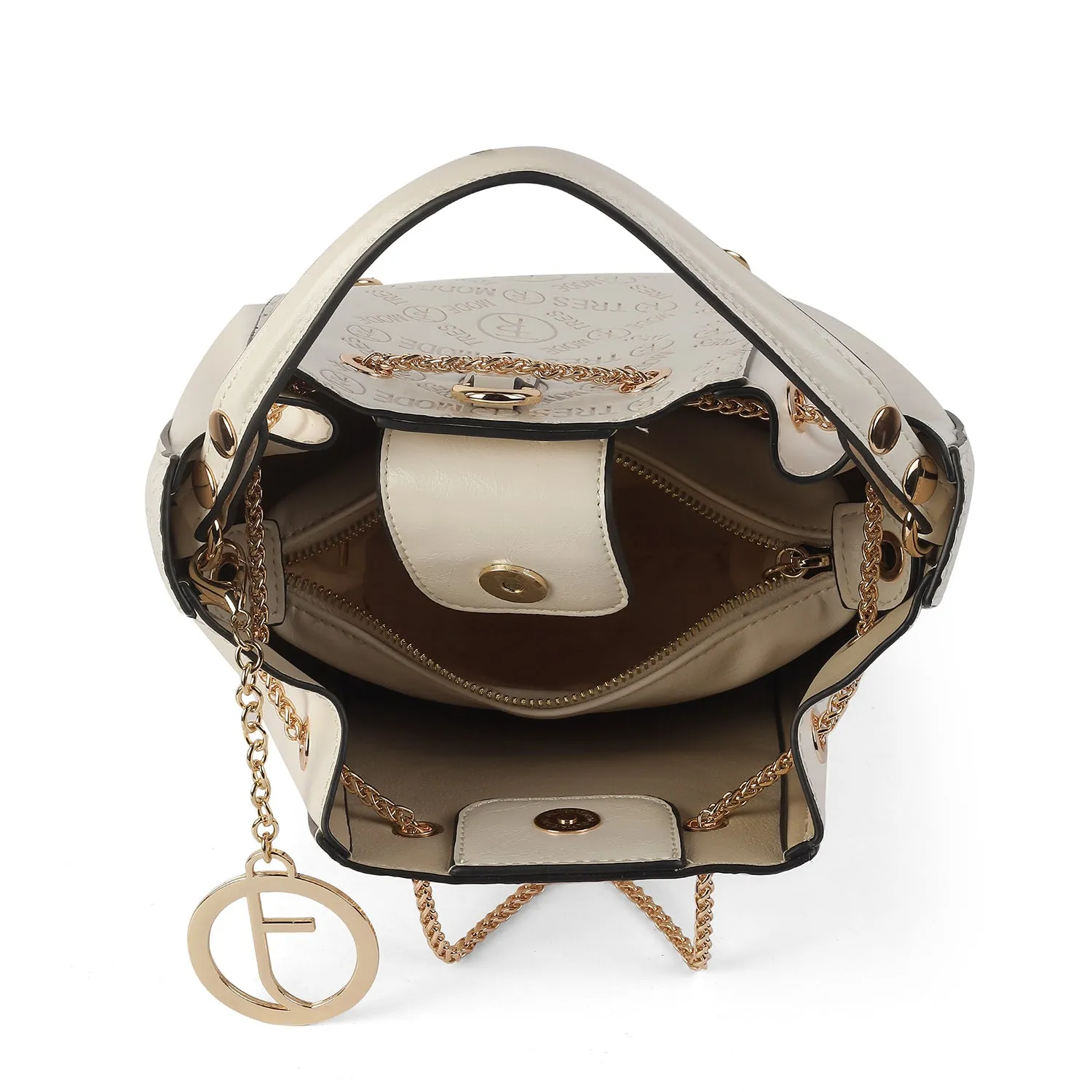Tresmode Bucket Beige Women's Handbag