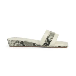 Tresmode Kelo White Women's Dress Small Wedge Sandals
