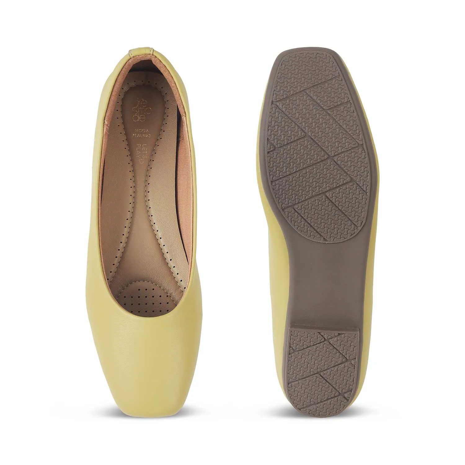 Tresmode Kiesta Yellow Women's Casual Ballerinas