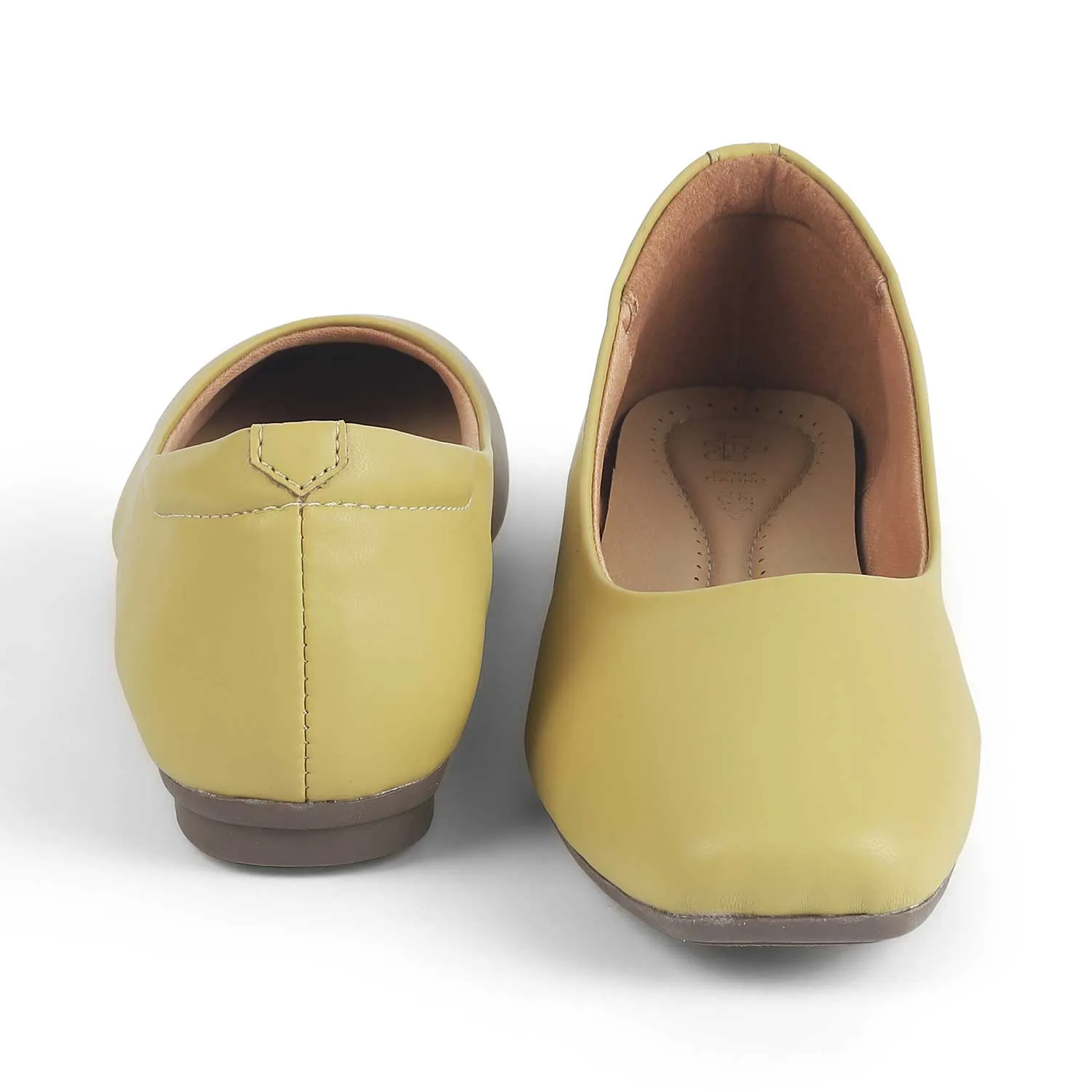 Tresmode Kiesta Yellow Women's Casual Ballerinas