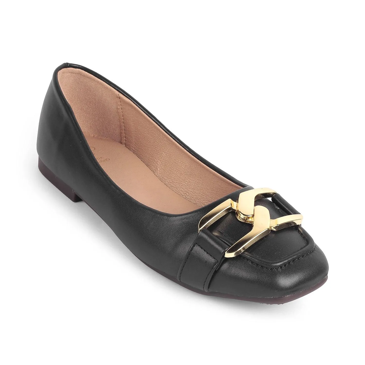 Tresmode Pici Black Women's Dress Ballerinas
