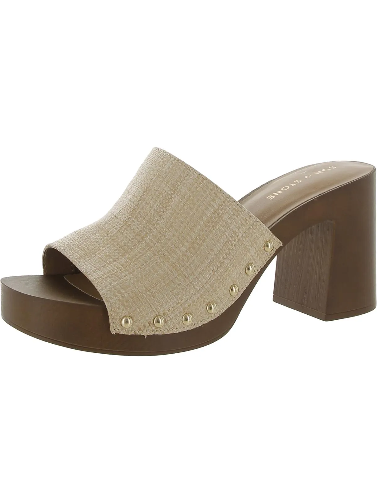 TWIGGYY Womens Open toe Retro Block Heel