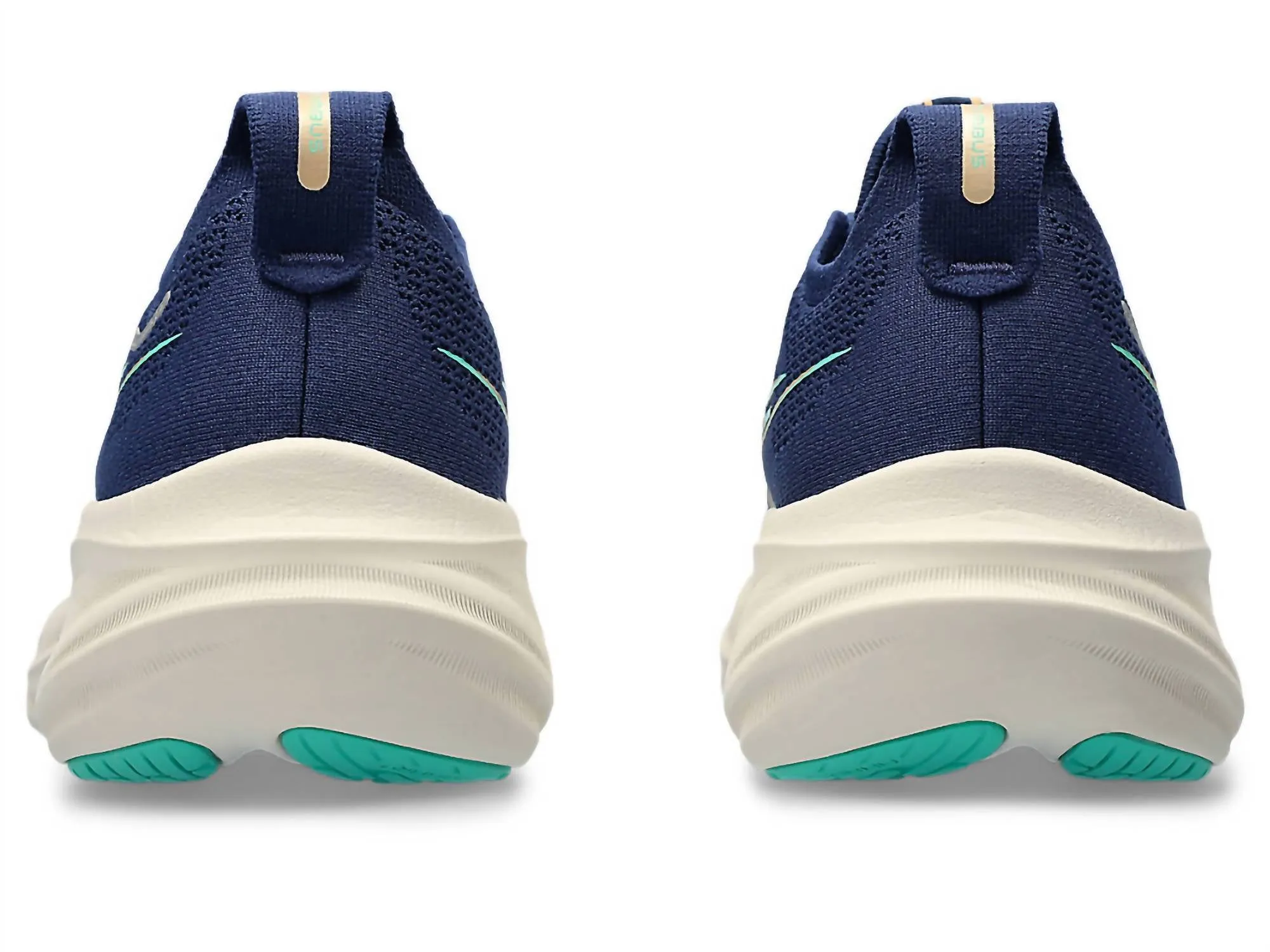 Women Gel-Nimbus 26 Running Shoes In Blue Expanse/aurora Green