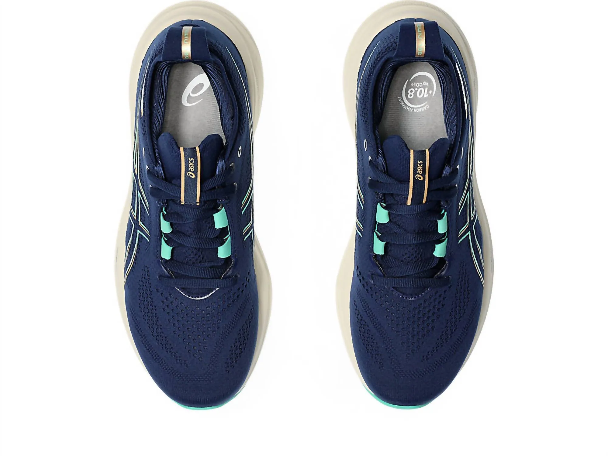 Women Gel-Nimbus 26 Running Shoes In Blue Expanse/aurora Green