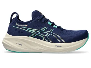 Women Gel-Nimbus 26 Running Shoes In Blue Expanse/aurora Green