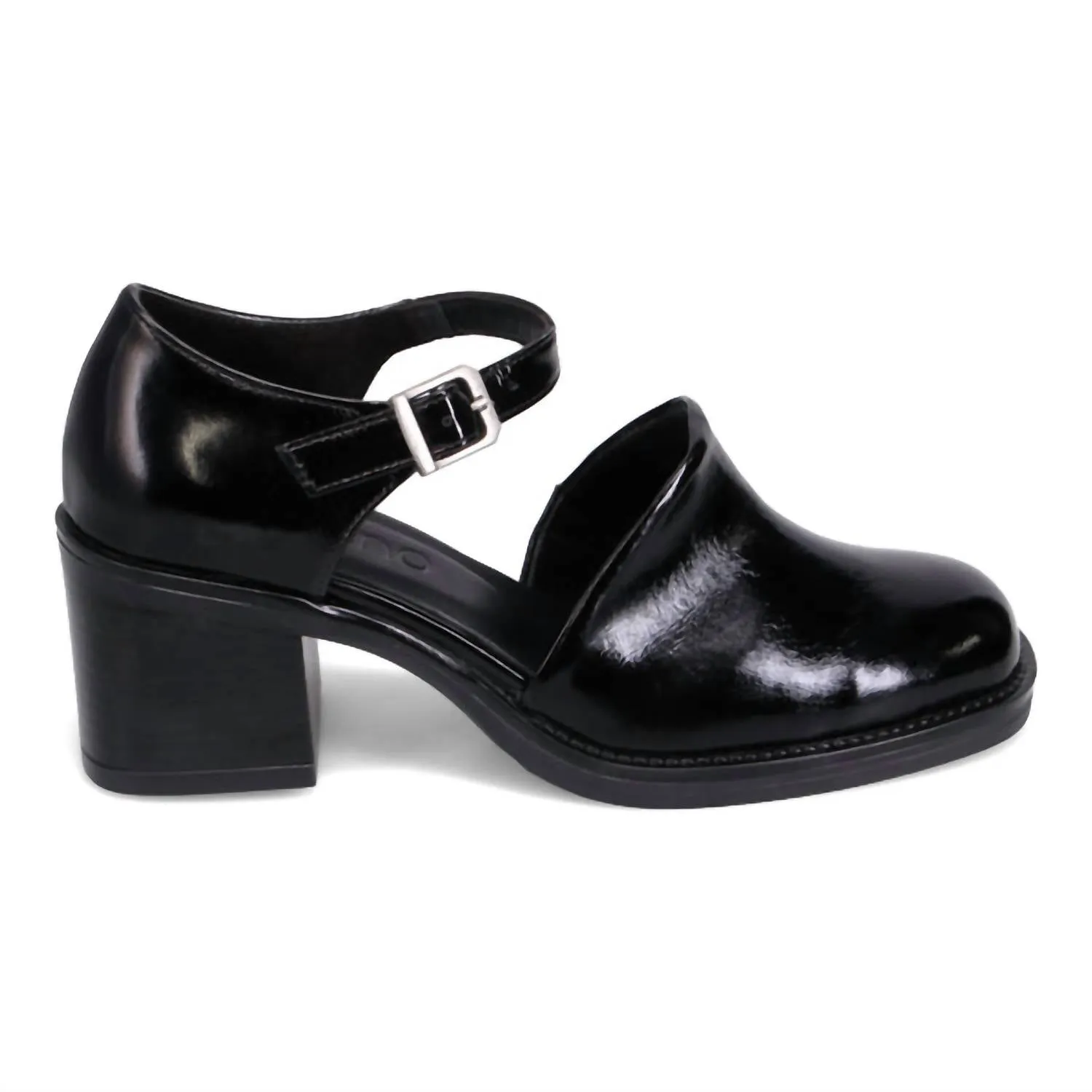 Women Rita Heel Sandal In Black Pat