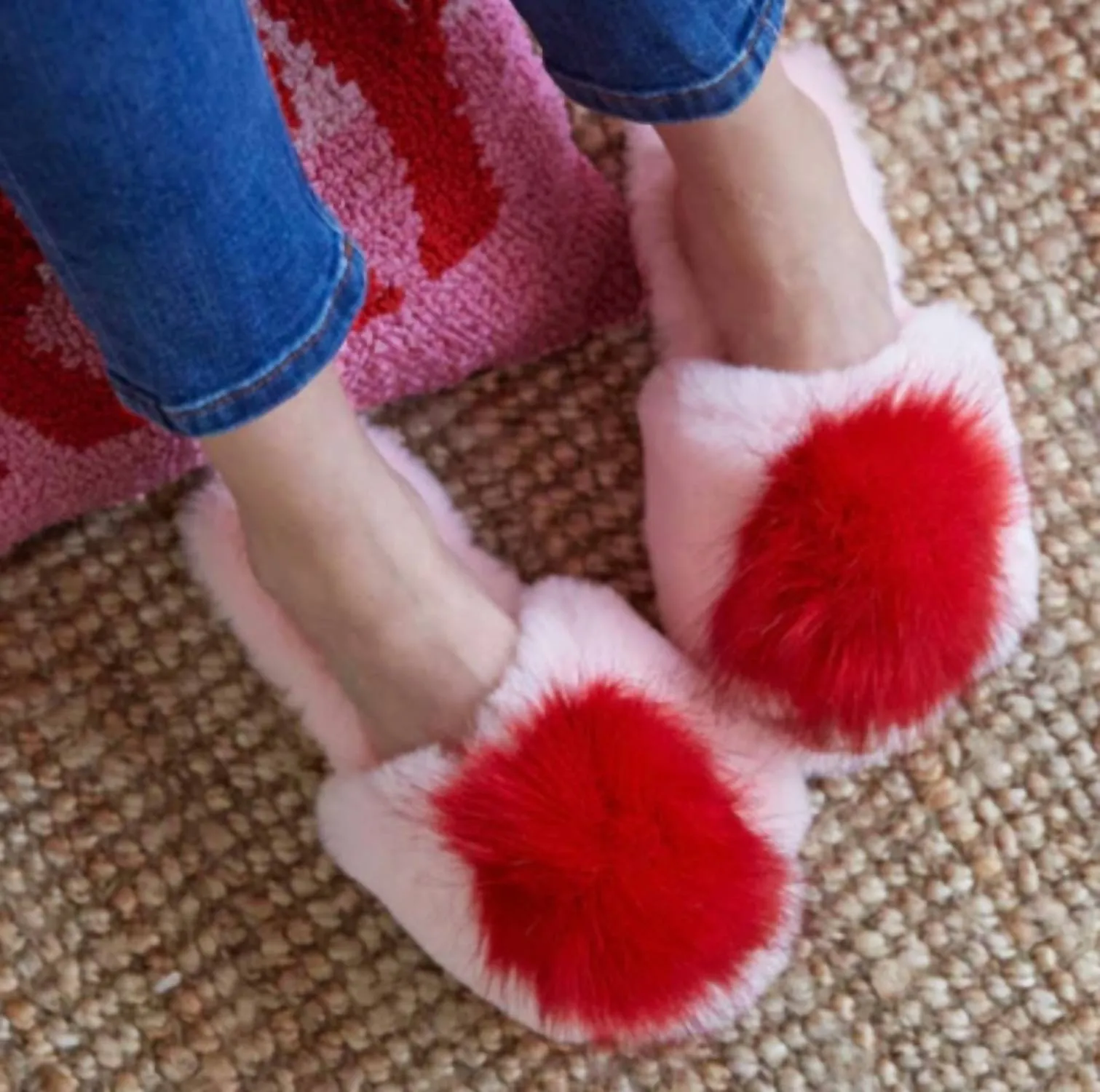 Women's Amor Slipper In Pink/red