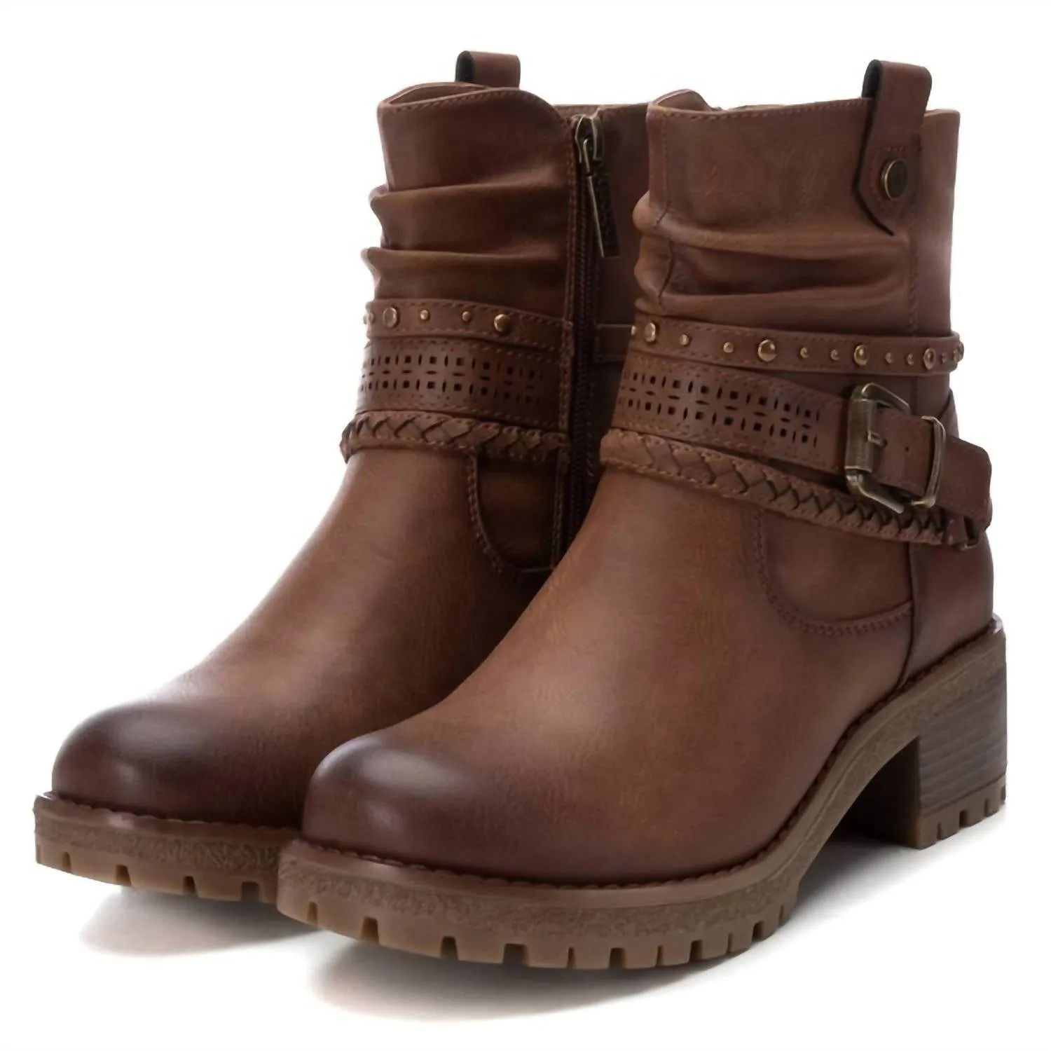 Women's Ankle Booties In Camel