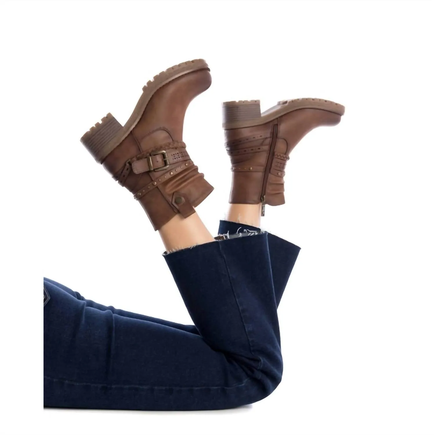 Women's Ankle Booties In Camel