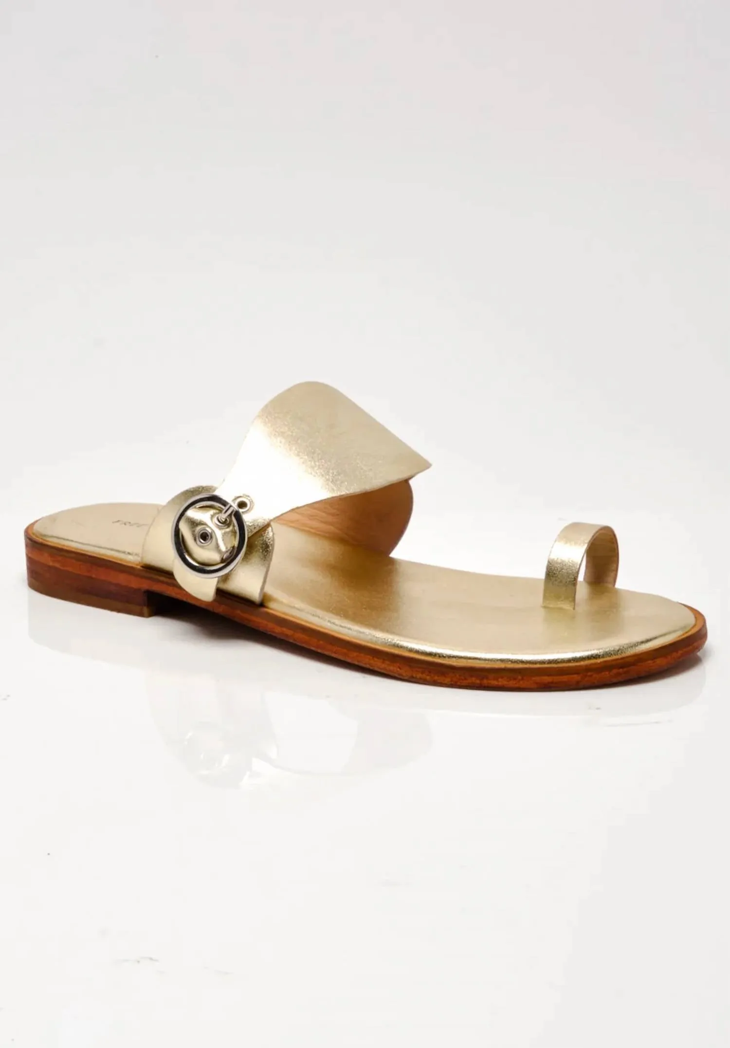 Women's Barcelona Slip On Sandal In Gold Metallic