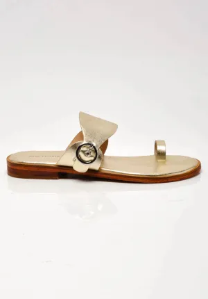 Women's Barcelona Slip On Sandal In Gold Metallic