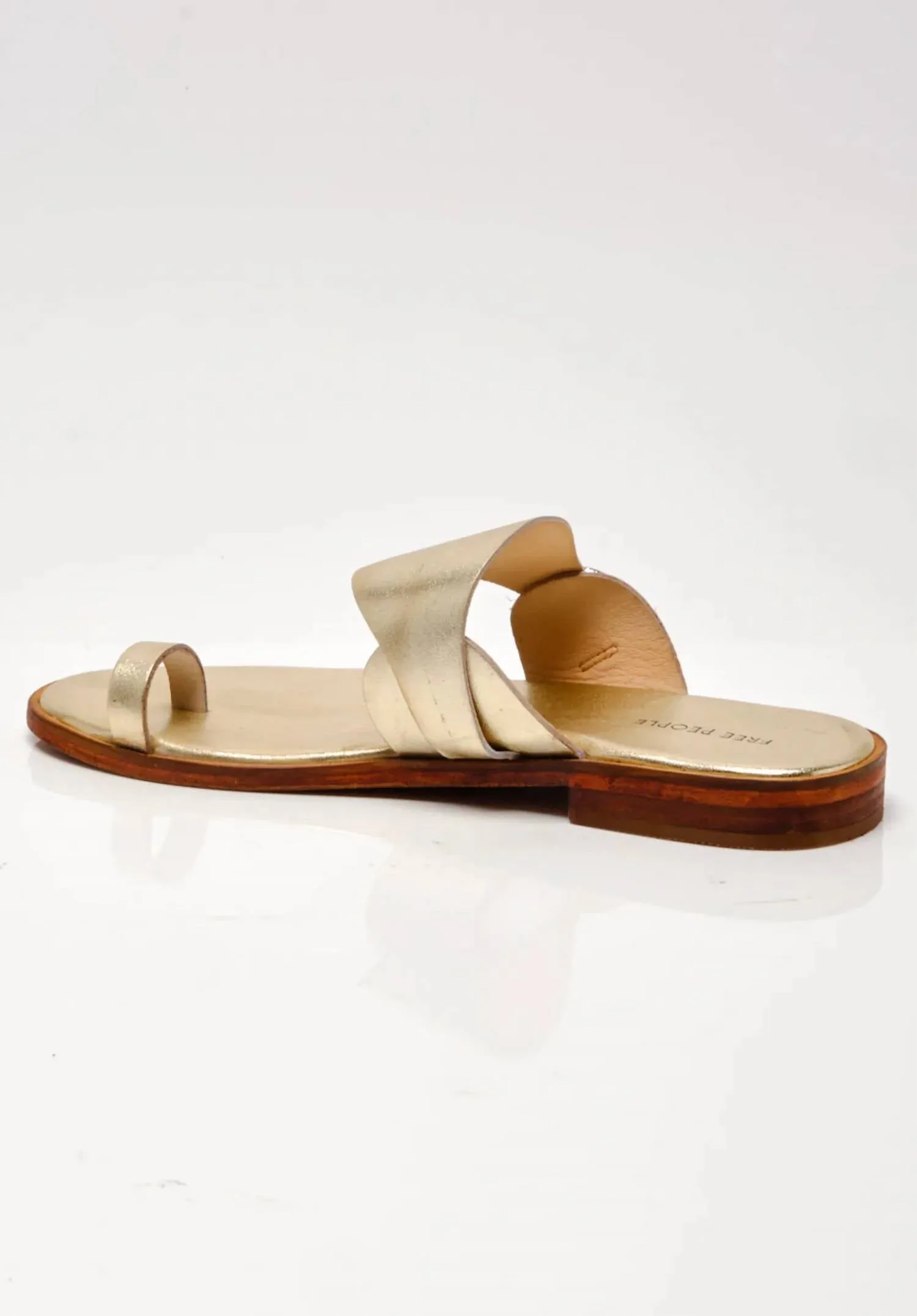 Women's Barcelona Slip On Sandal In Gold Metallic