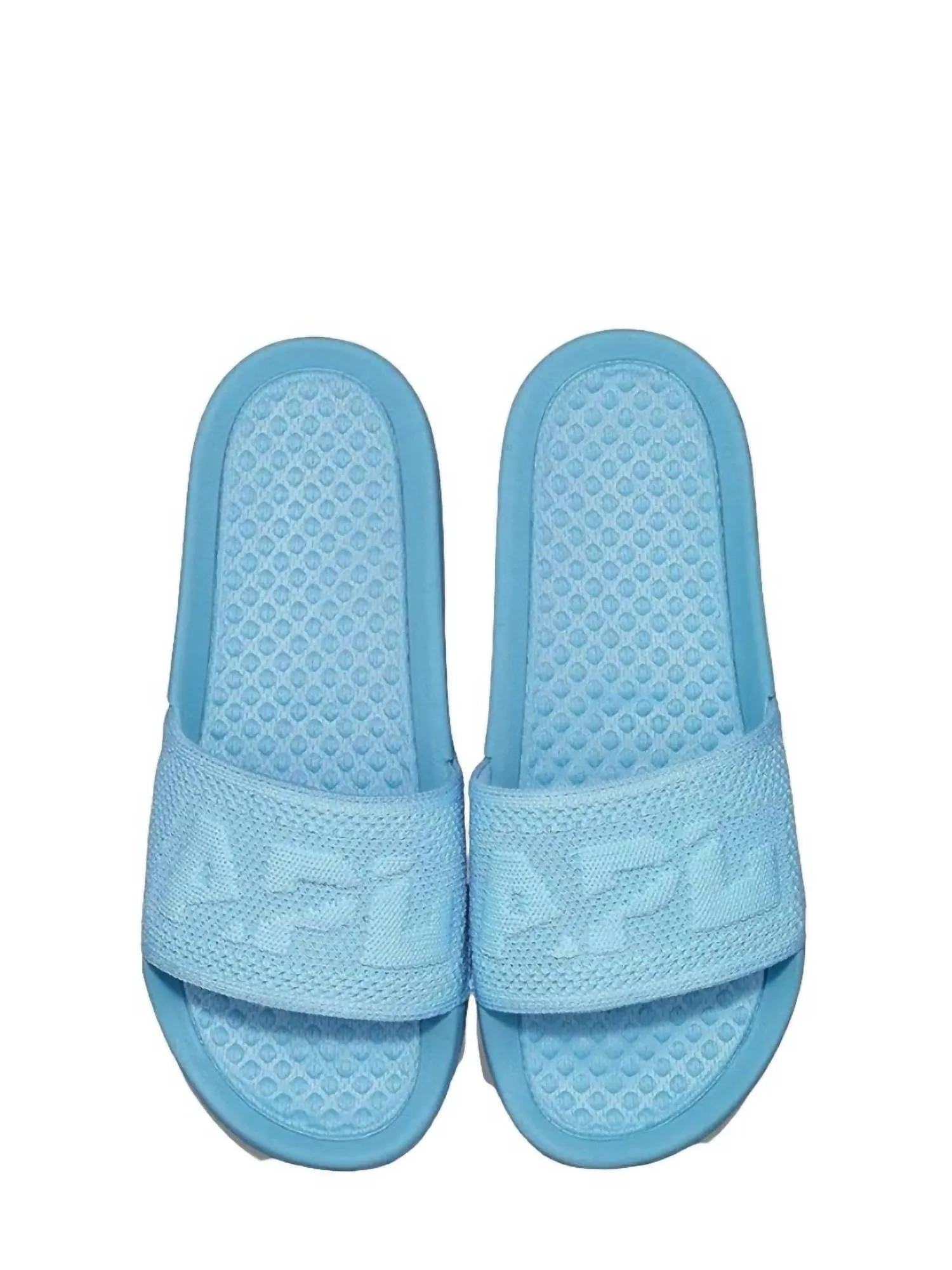 Women's Big Logo Techloom Slide In Ice Blue