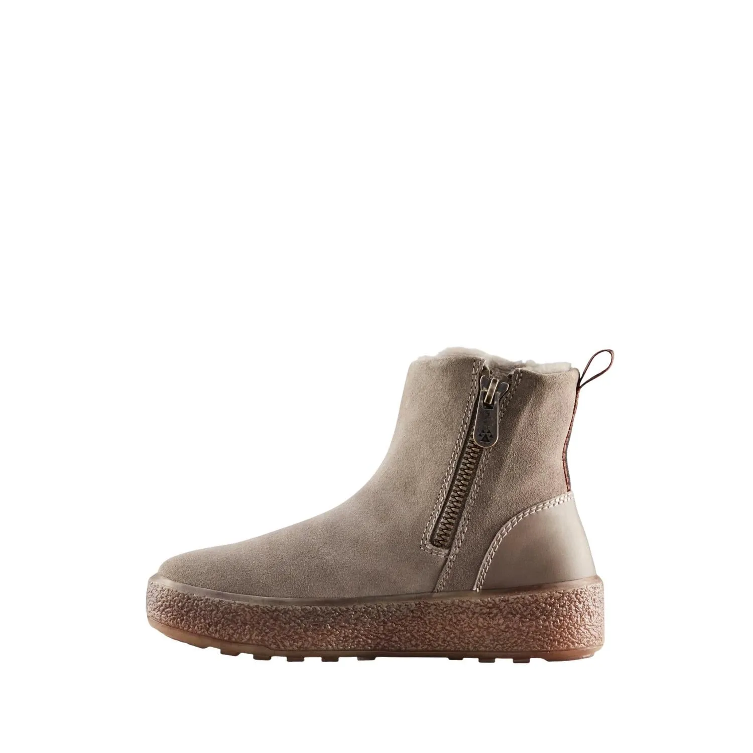 Women's Broom Winter Boot In Stone Suede
