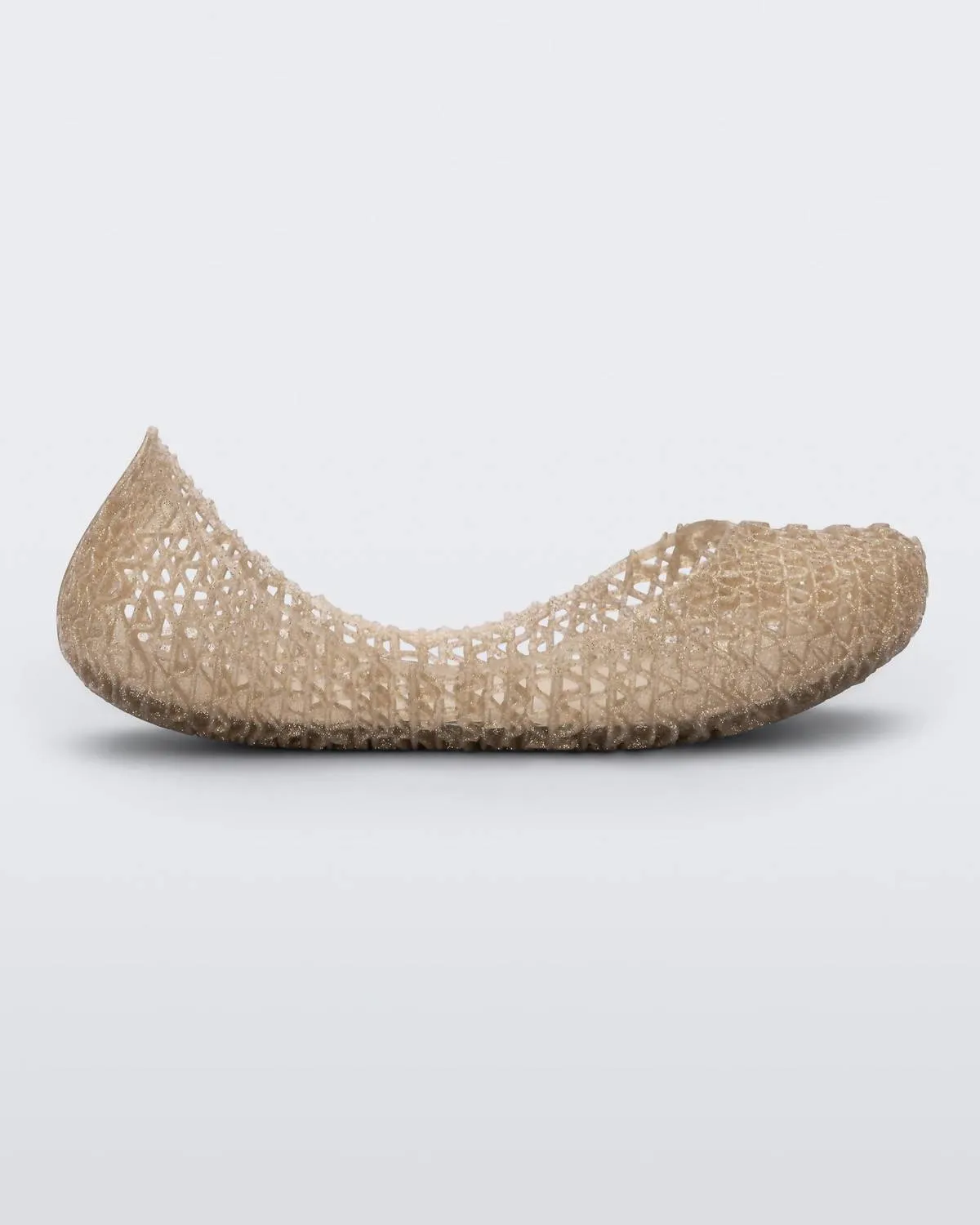 Women's Campana Papel Slip On Sandal In Beige/glitter Mix