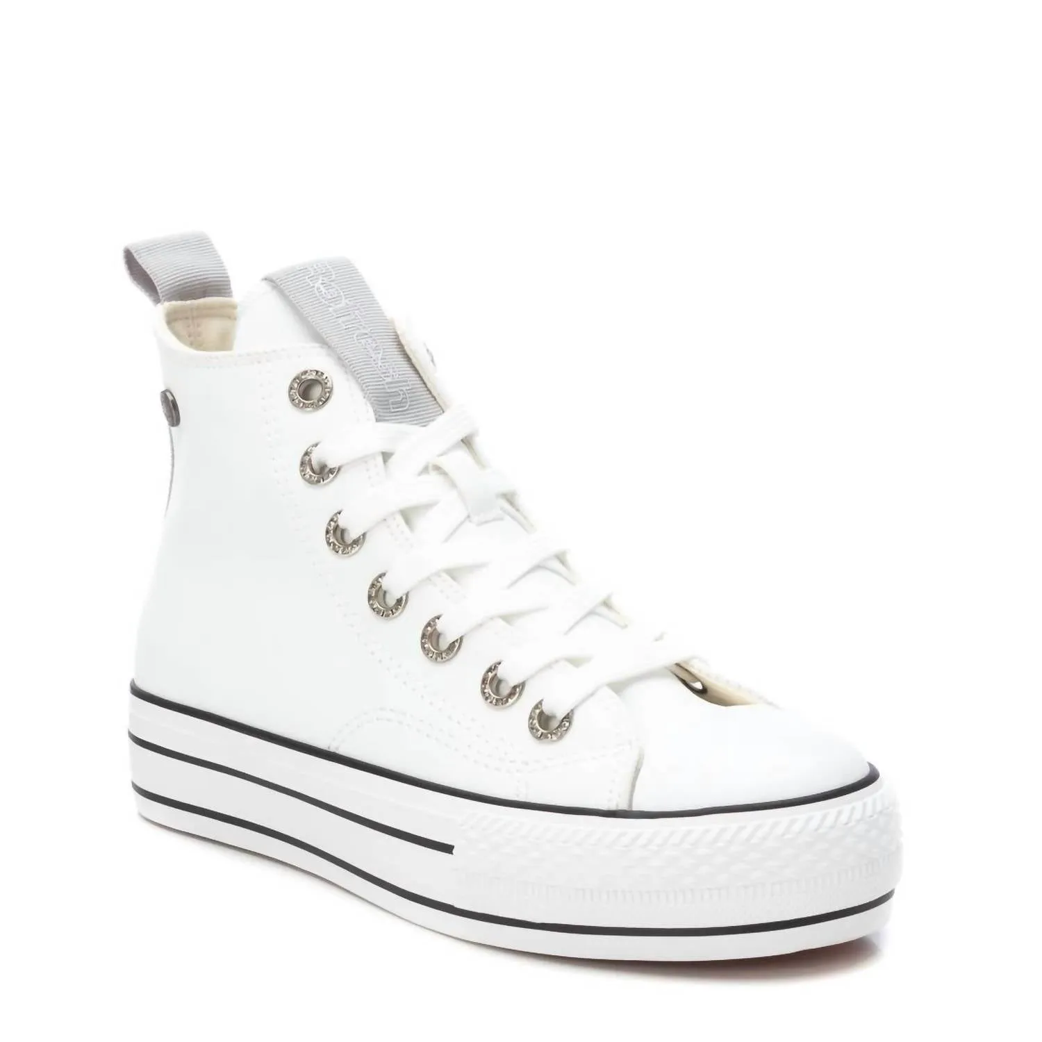 Women's Casual High Top Sneakers In White