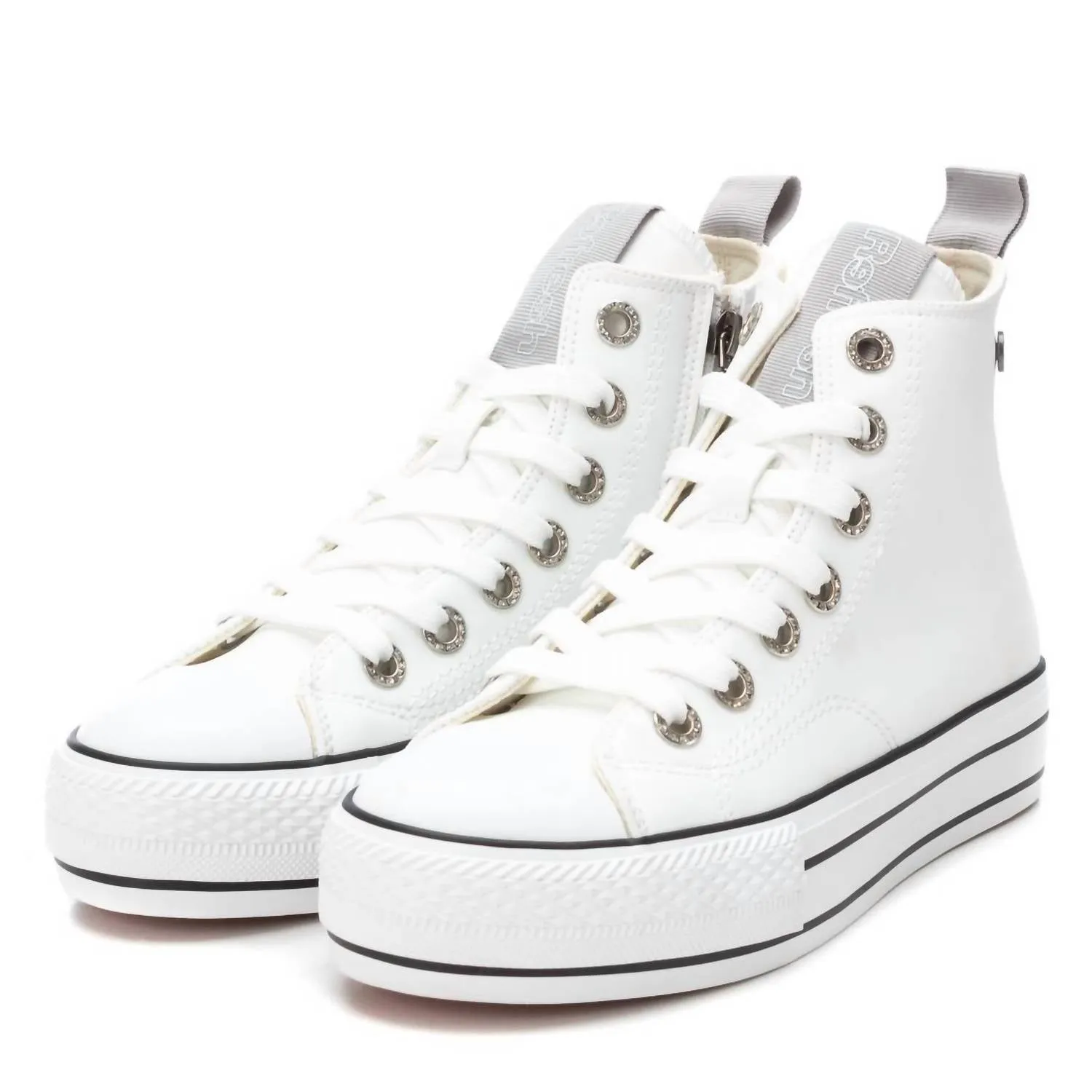 Women's Casual High Top Sneakers In White
