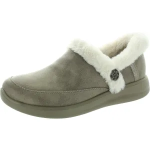 Womens Faux Fur Lined Bootie Slippers