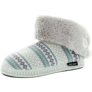 Womens Faux Fur Lined Bootie Slippers