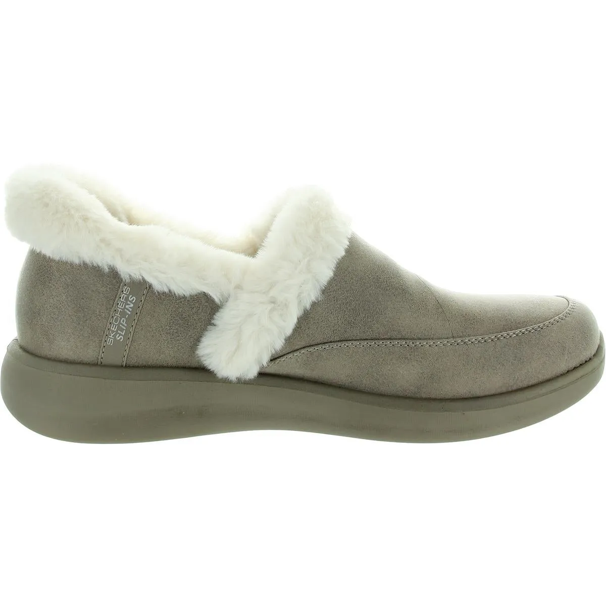 Womens Faux Fur Lined Bootie Slippers