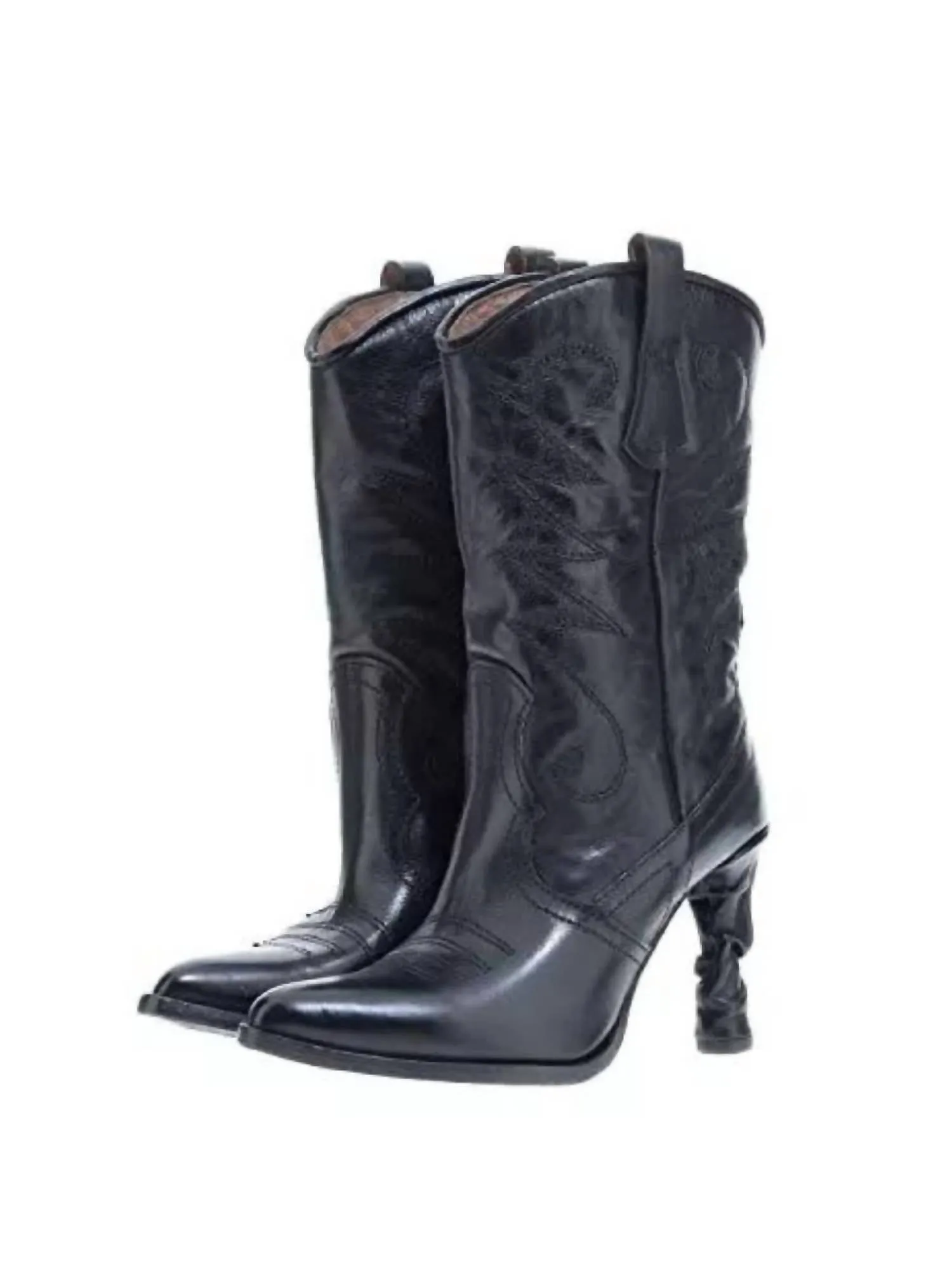 Women's Fervie Leather Boot In Nero