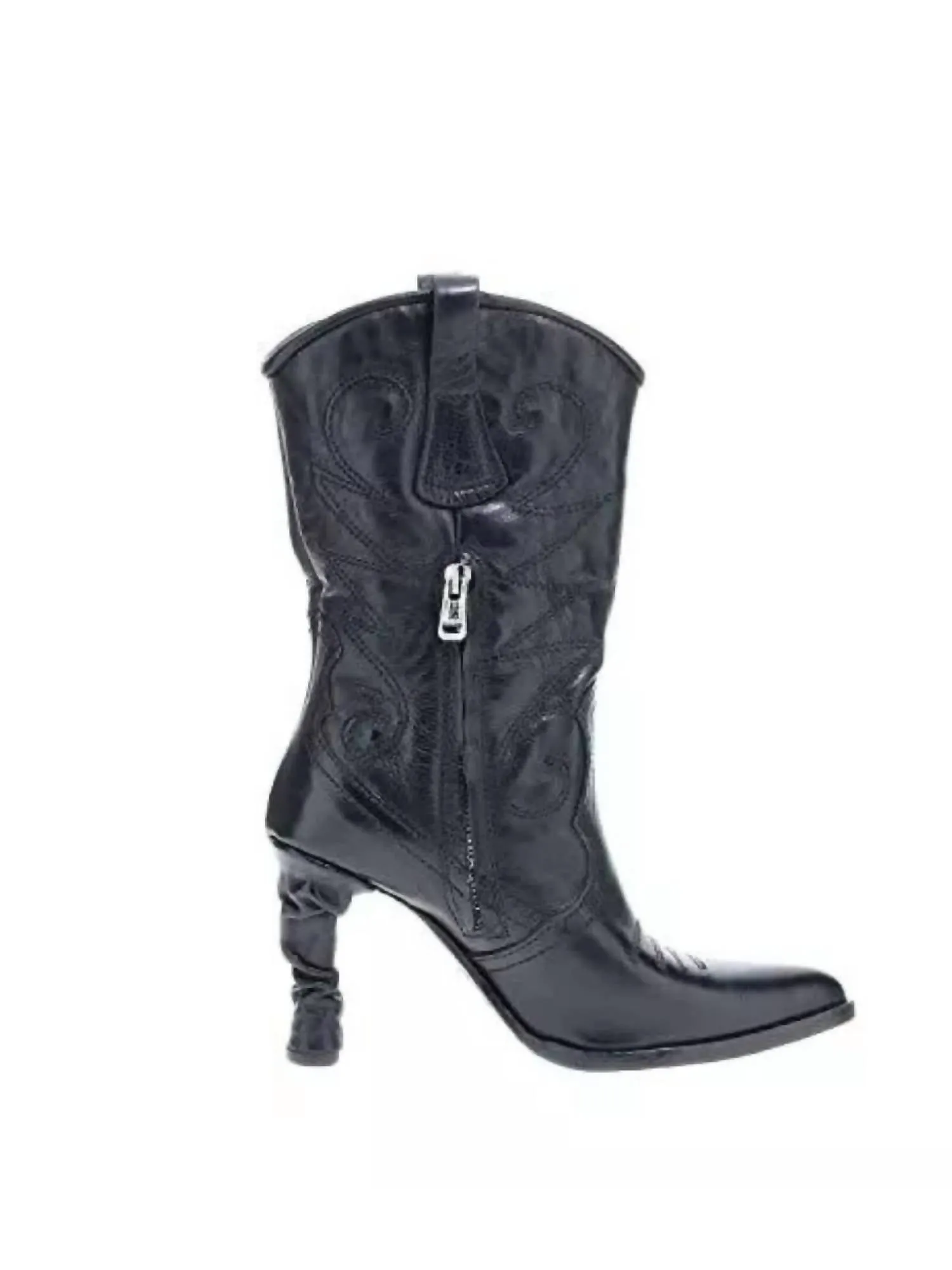 Women's Fervie Leather Boot In Nero
