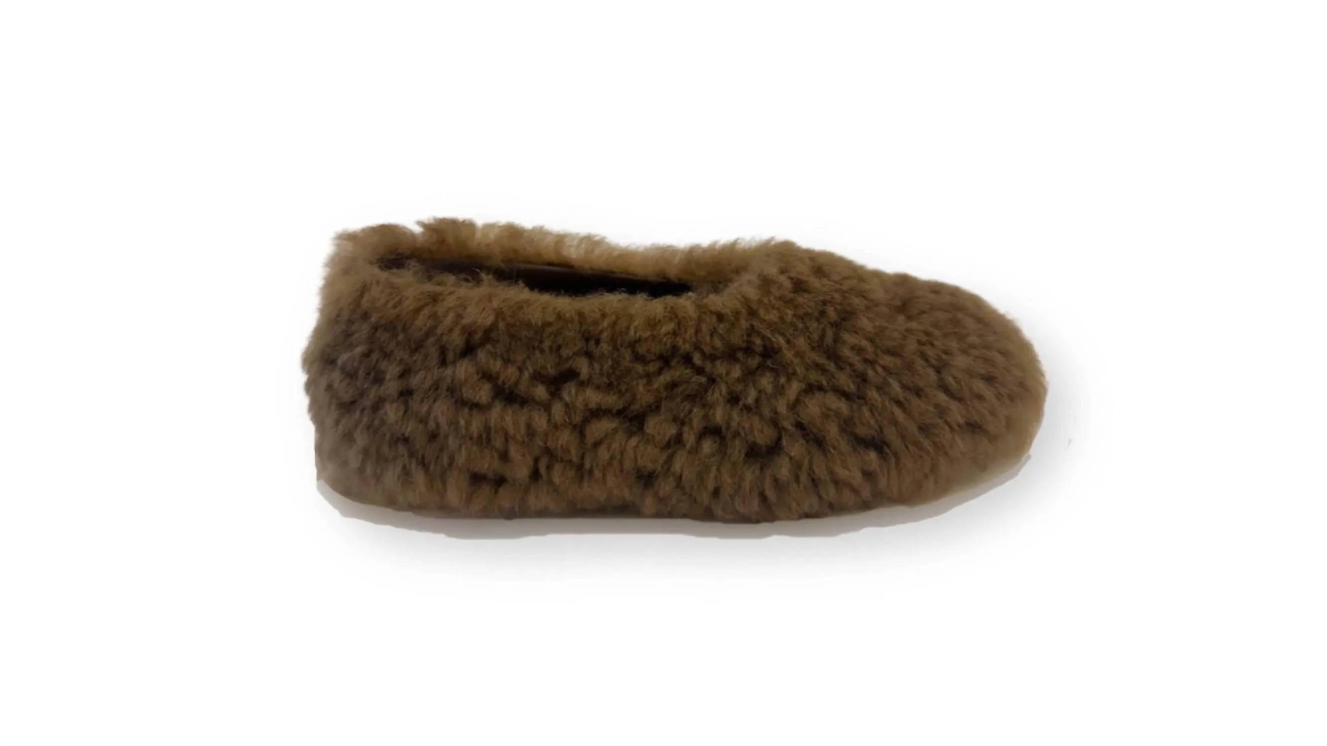 Women's Fur-Fur Ballerinas Slipper In Brown