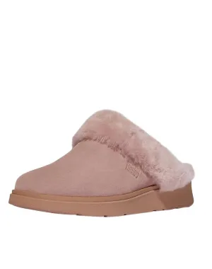 Women's Gen-Ff Shearling Collar Slippers In Dusty Pink