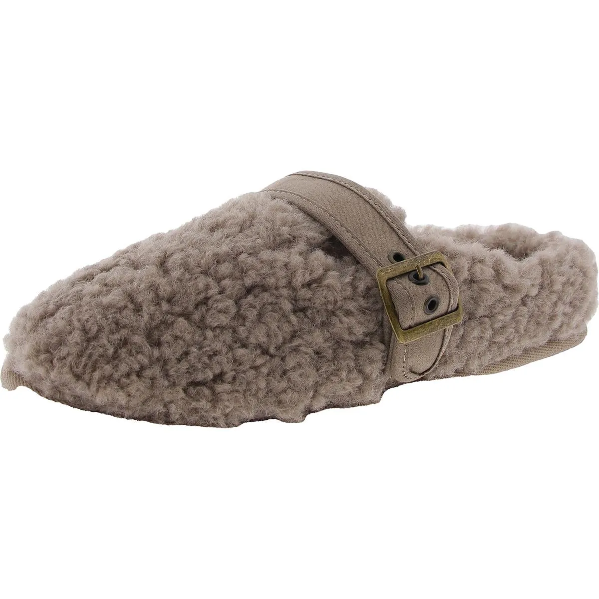 Womens Lined Man Made Moccasin Slippers