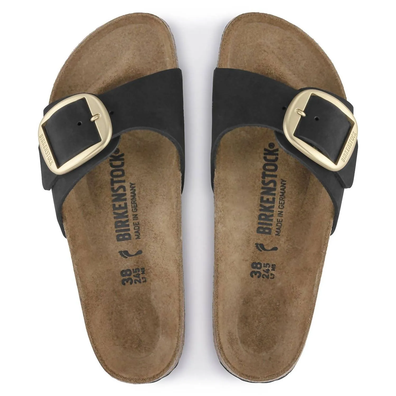 Women's Madrid Big Buckle Sandal In Black