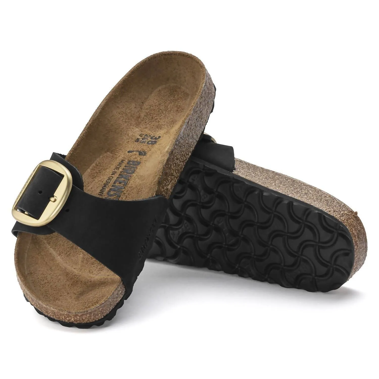 Women's Madrid Big Buckle Sandal In Black