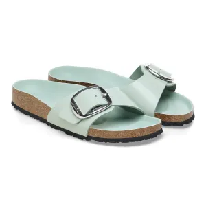 Women's Madrid Big Buckle Sandal In High Shine Surf Green