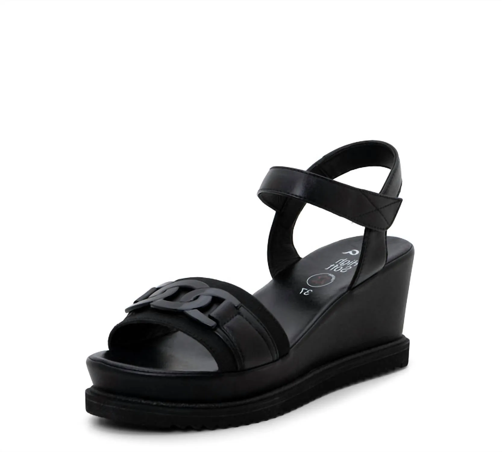 Women's Palmdale Wedge Sandals In Black
