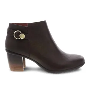 Women's Perry Ankle Heel Boot In Chocolate