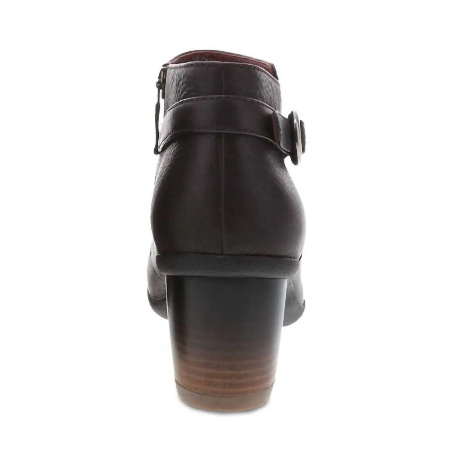 Women's Perry Ankle Heel Boot In Chocolate