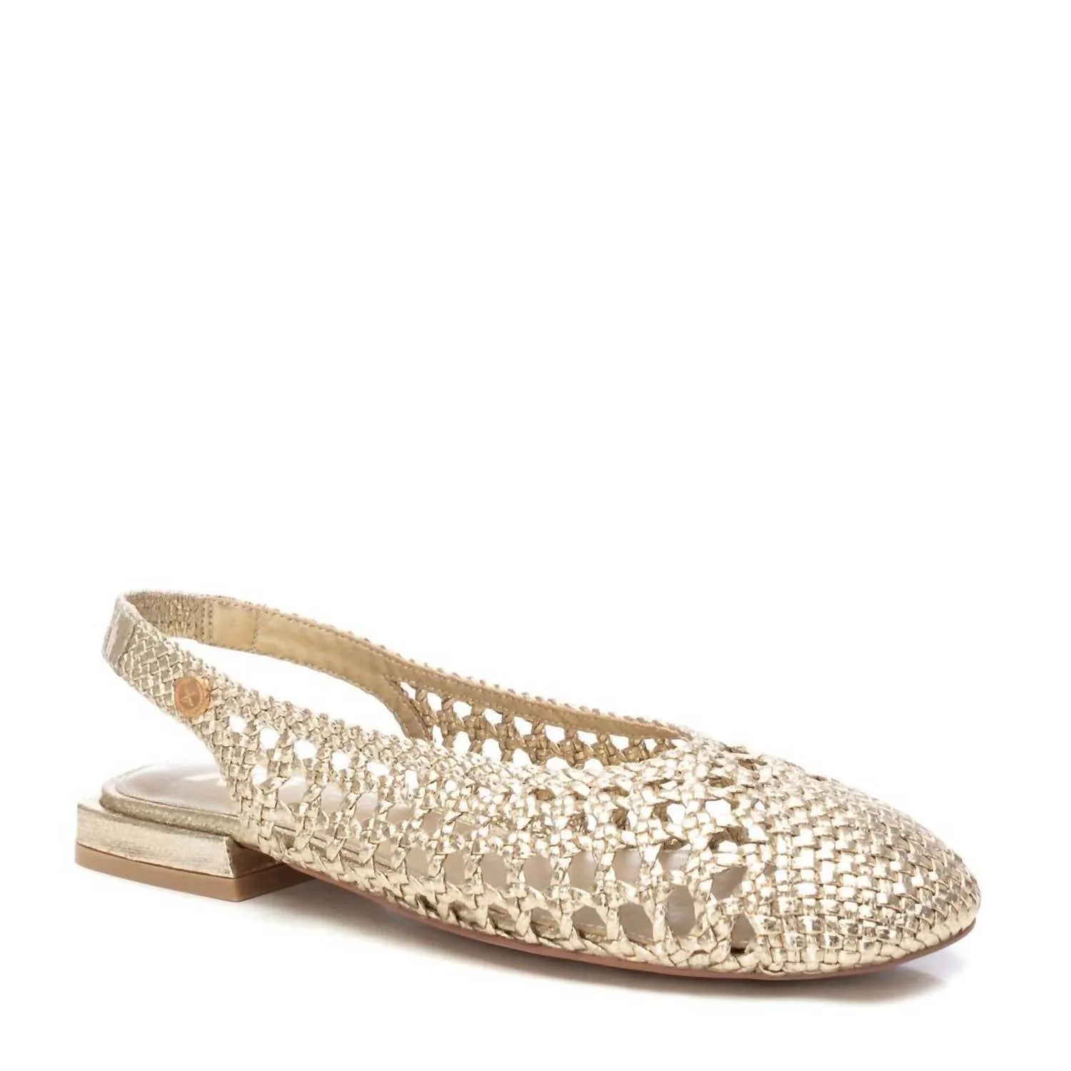 Women's Slingback Flats In Gold