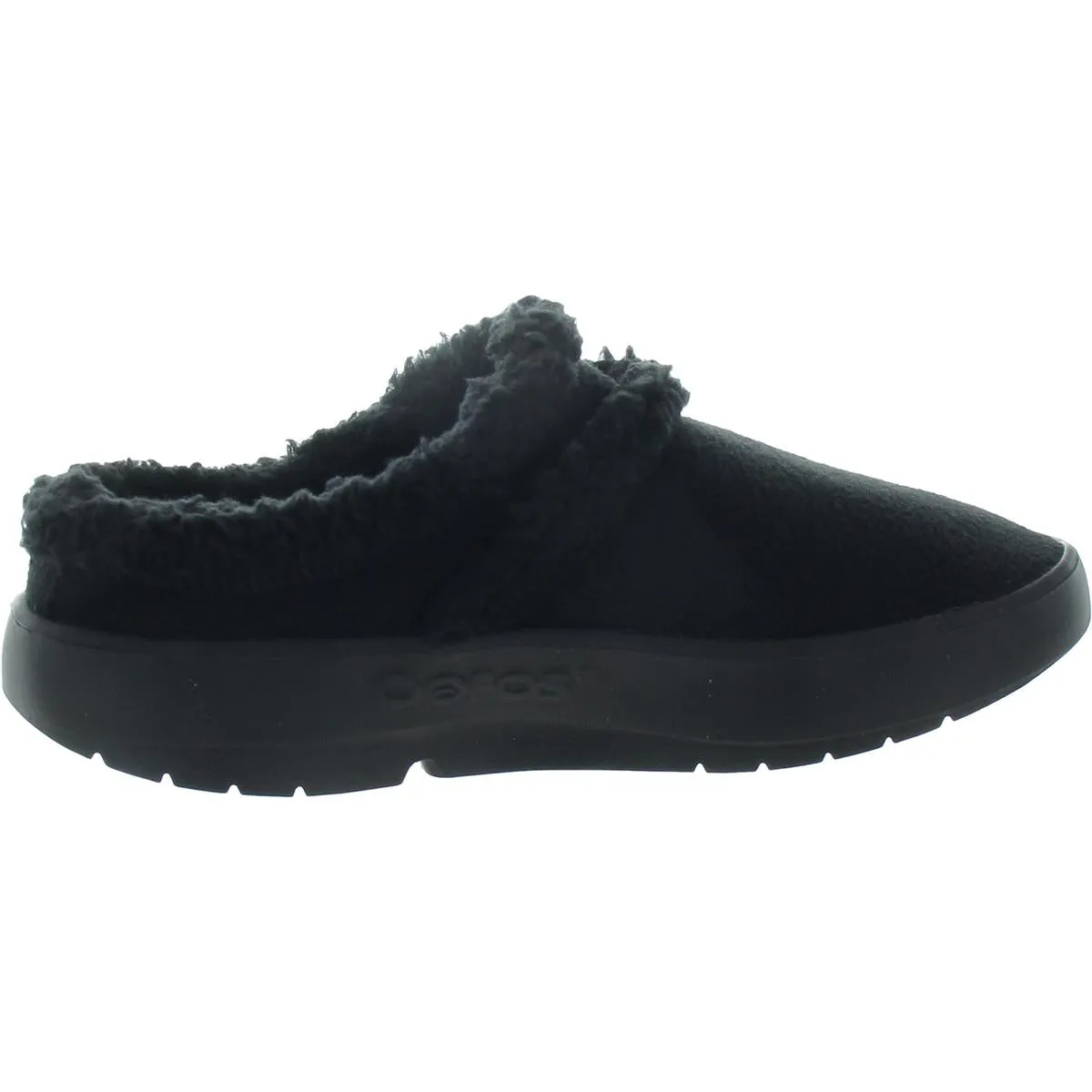 Womens Solid Polyester Slide Slippers